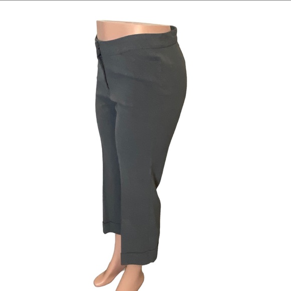 Express Stretch Capri Dress Pants Bottom Cuffed Grey in Color Size 5/6 EUC - Picture 3 of 7